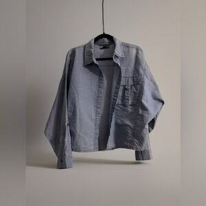 Casual Denim Button Down Shirt